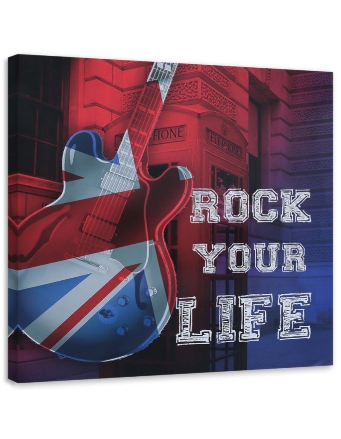 Canvas painting - UK flag guitar | FEEBY