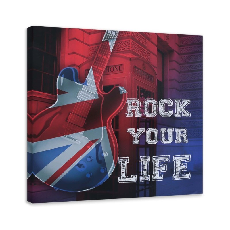 Canvas painting - UK flag guitar | FEEBY