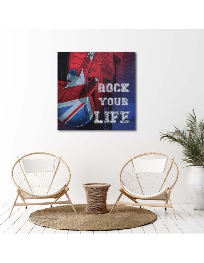 Canvas painting - UK flag guitar | FEEBY
