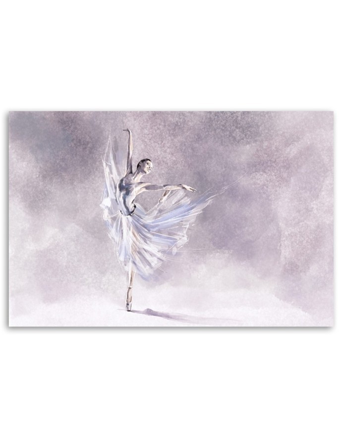 Oriental canvas painting - Piruet of a ballerina | FEEBY