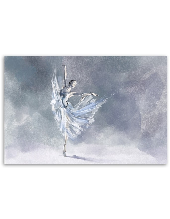 Stylish Canvas painting for living room - Piruet of a ballerina | FEEBY
