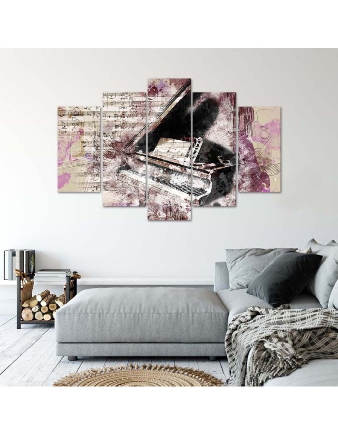 Stylish Canvas painting for living room - Piano abstract | FEEBY