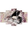 Stylish Canvas painting for living room - Piano abstract | FEEBY
