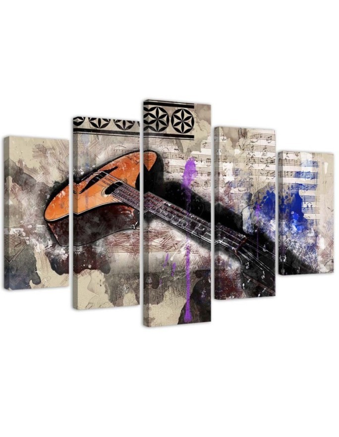 Stylish painting for living room - Guitar abstract | FEEBY