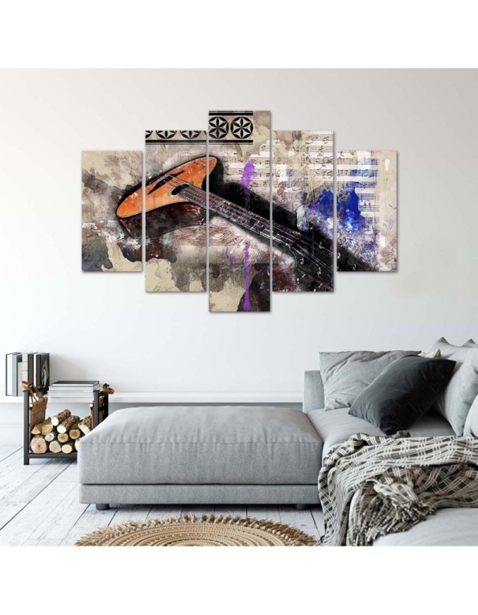Stylish painting for living room - Guitar abstract | FEEBY