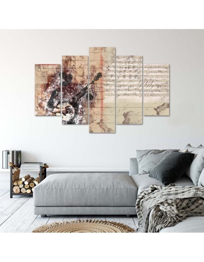 Stylish painting for living room - Abstract musician | FEEBY