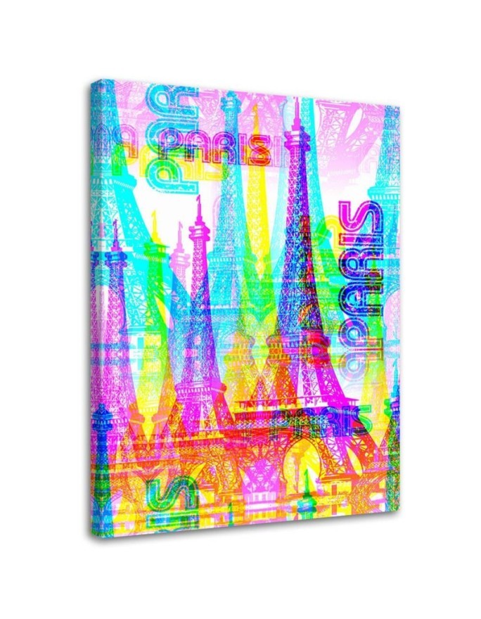 Stylish Canvas painting for living room - Neon Paris. Buy now| | FEEBY