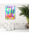Stylish Canvas painting for living room - Neon Paris. Buy now| | FEEBY