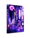 Modern Canvas paintings for wall - Snow among neon lights | FEEBY