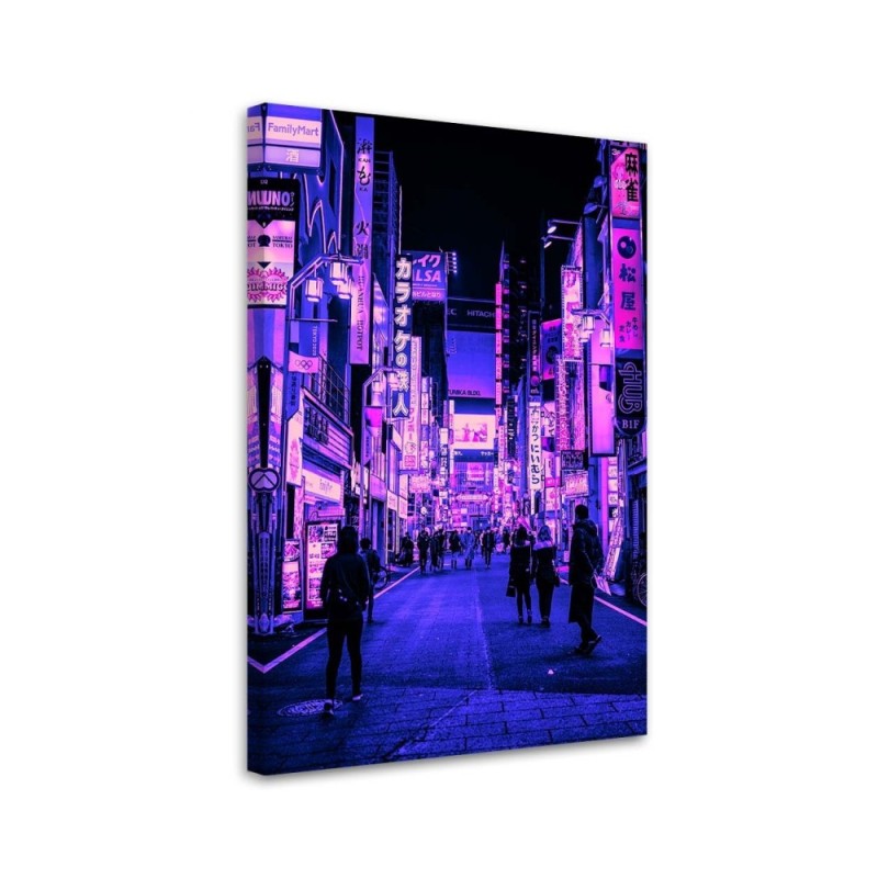 Modern Canvas paintings for wall - Walk in Tokyo | FEEBY