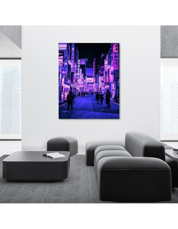 Modern Canvas paintings for wall - Walk in Tokyo | FEEBY
