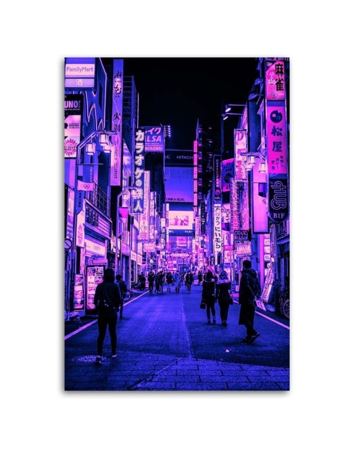Modern Canvas paintings for wall - Walk in Tokyo | FEEBY