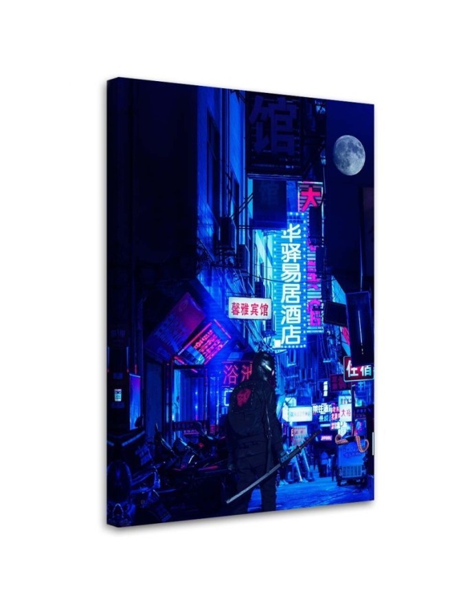 City of neon lights - Modern Canvas paintings for the wall | FEEBY