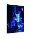 City of neon lights - Modern Canvas paintings for the wall | FEEBY