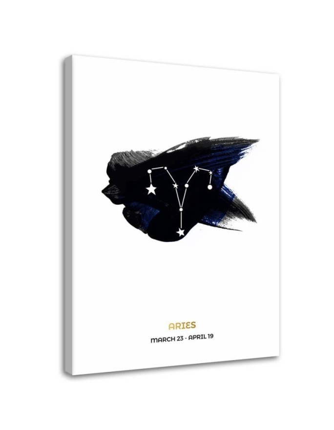 Zodiac sign Aries - Modern wall art painting | FEEBY