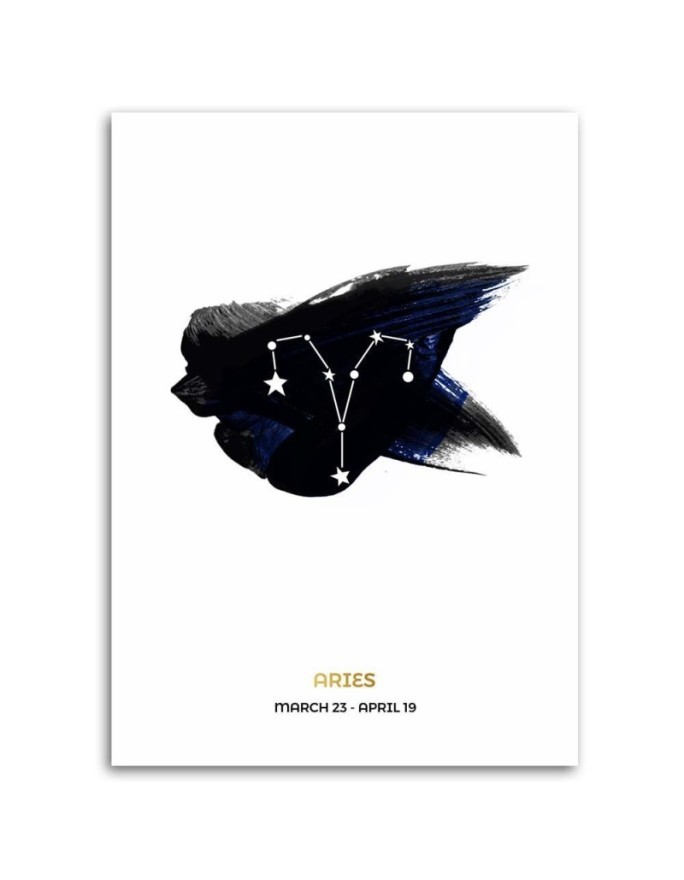 Zodiac sign Aries - Modern wall art painting | FEEBY