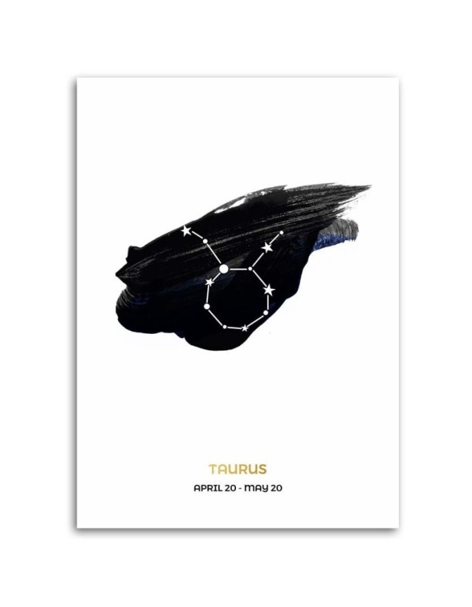 Fashionable paintings for the living room - Zodiac sign Taurus | FEEBY