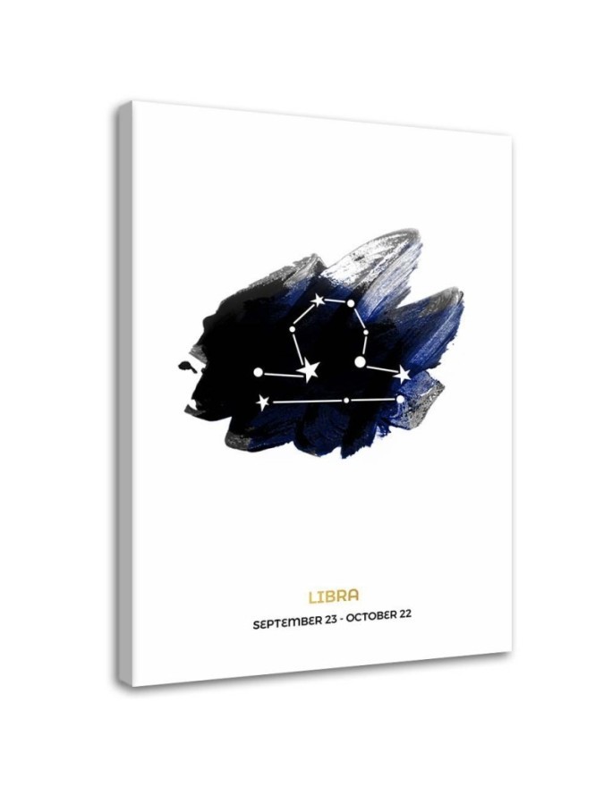 Fashionable Canvas prints for the living room - Zodiac sign Libra | FEEBY