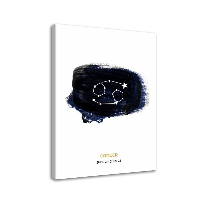Fashionable Canvas prints for the living room - Zodiac sign Cancer | FEEBY