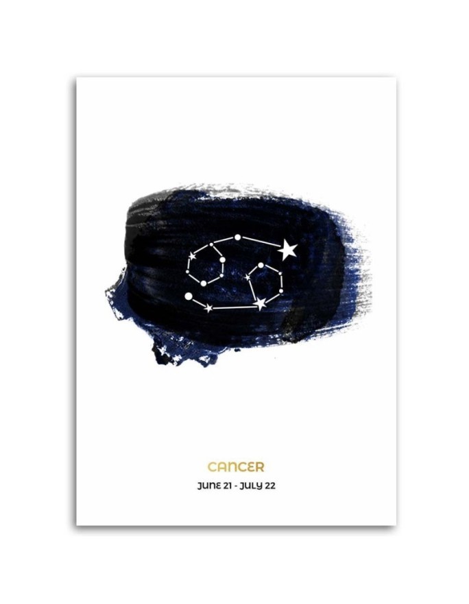 Fashionable Canvas prints for the living room - Zodiac sign Cancer | FEEBY