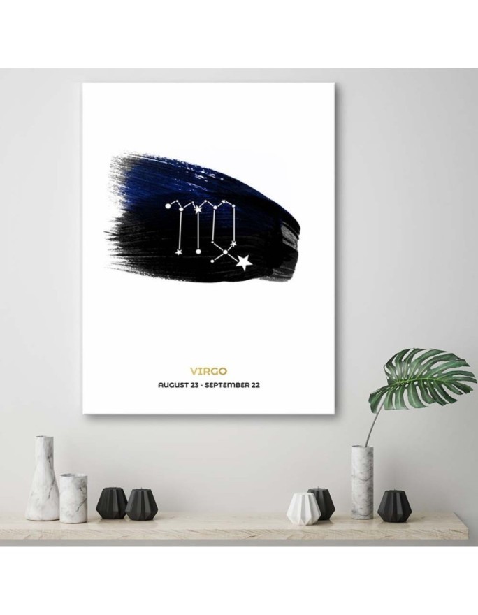 Canvas paintings for the living room - Zodiac sign Virgo | FEEBY