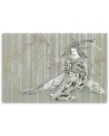 Oriental canvas painting - Traditional Japanese geisha | FEEBY