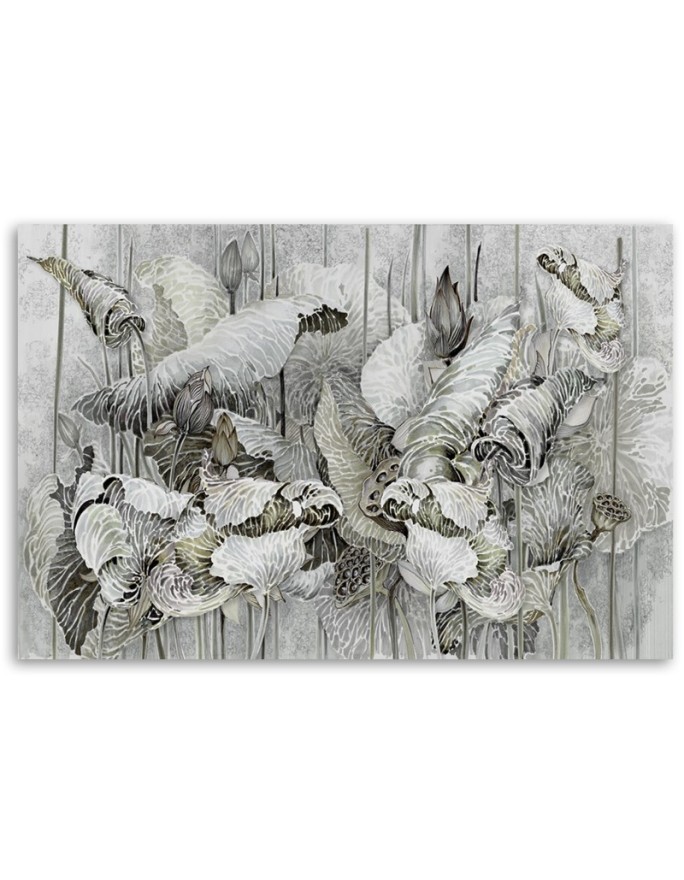 Stylish Canvas painting for living room - Lotus flowers | FEEBY