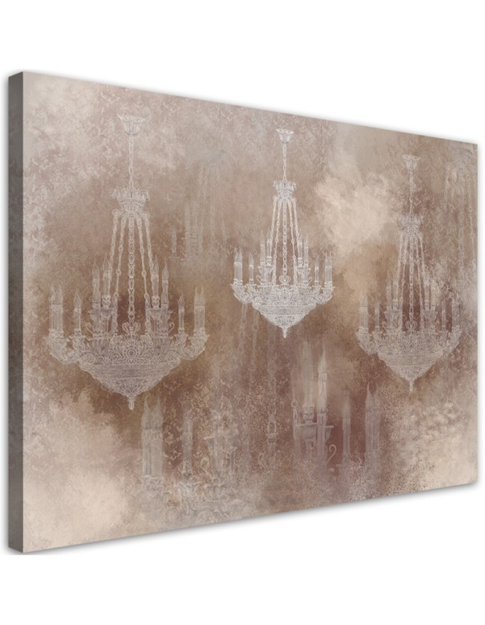 Stylish Canvas painting for living room - Retro chandelier | FEEBY