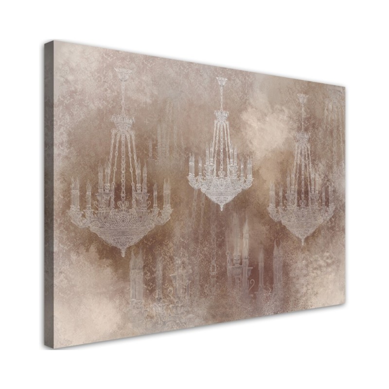 Stylish Canvas painting for living room - Retro chandelier | FEEBY