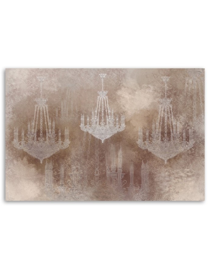 Stylish Canvas painting for living room - Retro chandelier | FEEBY