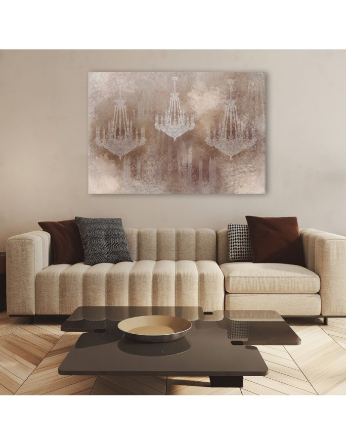 Stylish Canvas painting for living room - Retro chandelier | FEEBY