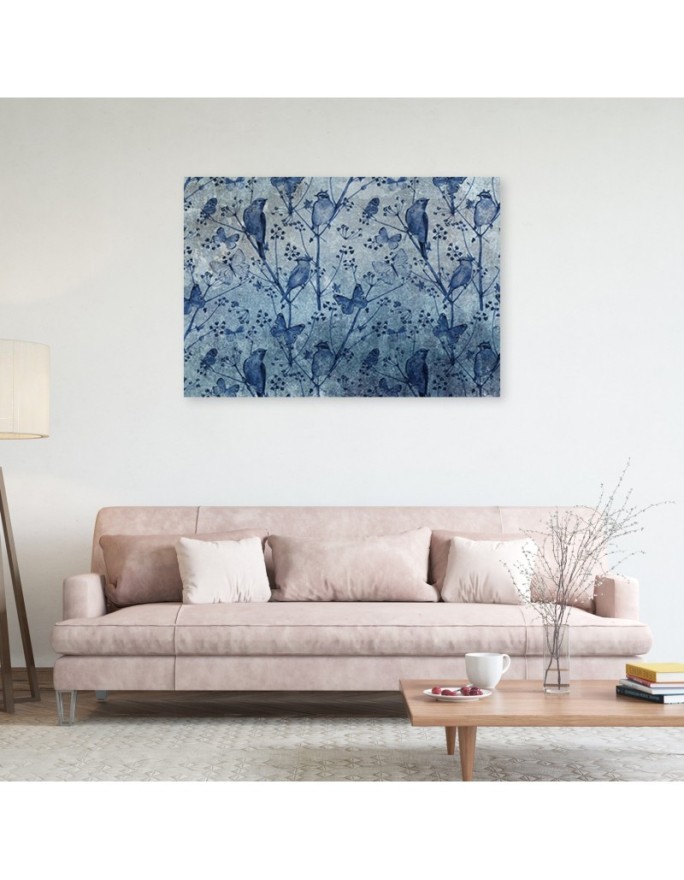 Stylish Canvas painting for living room - Birds on branches | FEEBY