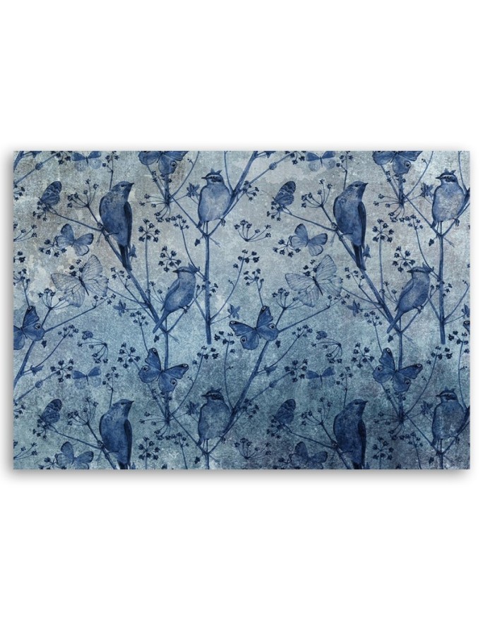 Stylish Canvas painting for living room - Birds on branches | FEEBY