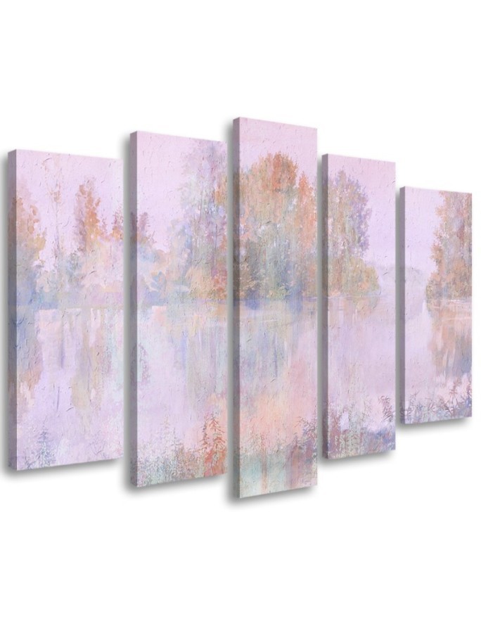 Stylish Canvas paintings for the wall - Lake view | FEEBY