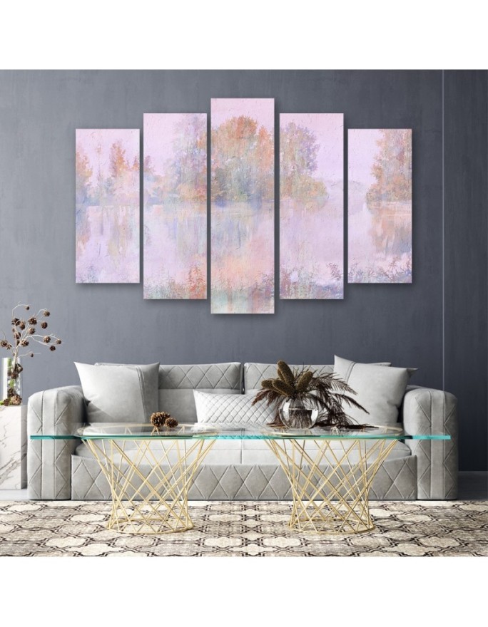 Stylish Canvas paintings for the wall - Lake view | FEEBY