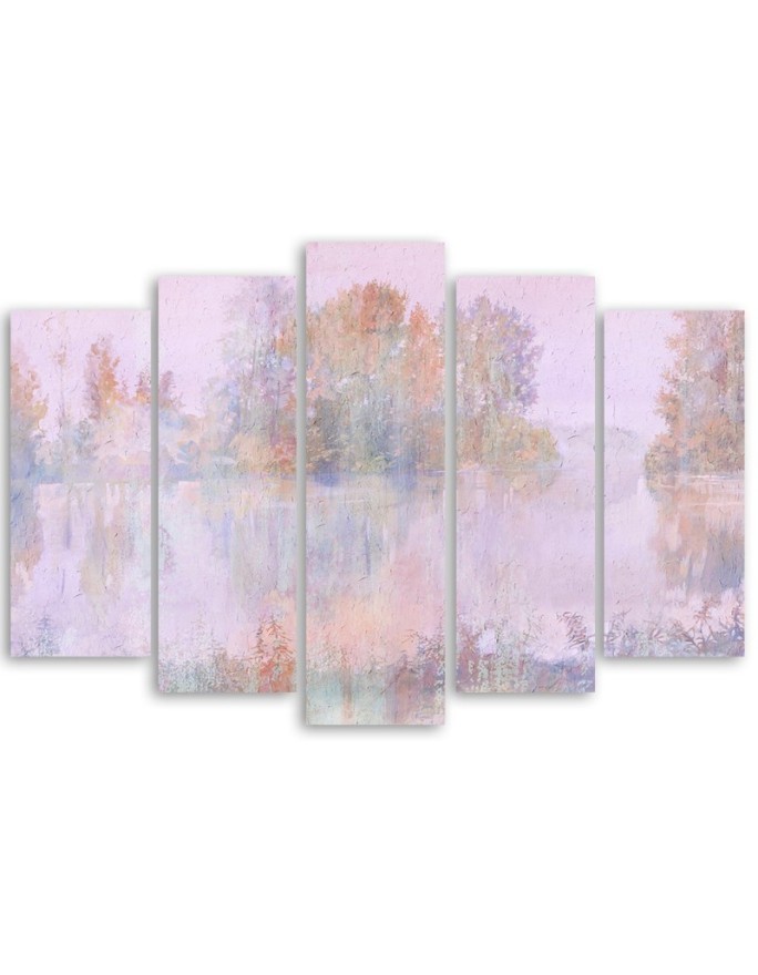 Stylish Canvas paintings for the wall - Lake view | FEEBY