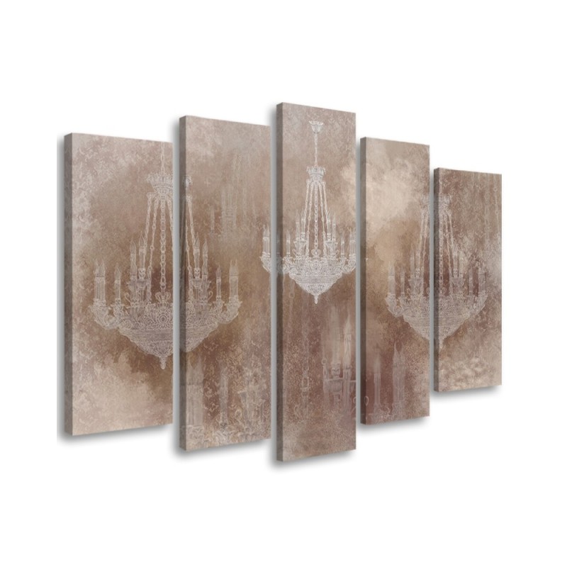 5 Piece Stylish paintings Canvas for wall - Chandeliers | FEEBY