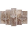 5 Piece Stylish paintings Canvas for wall - Chandeliers | FEEBY