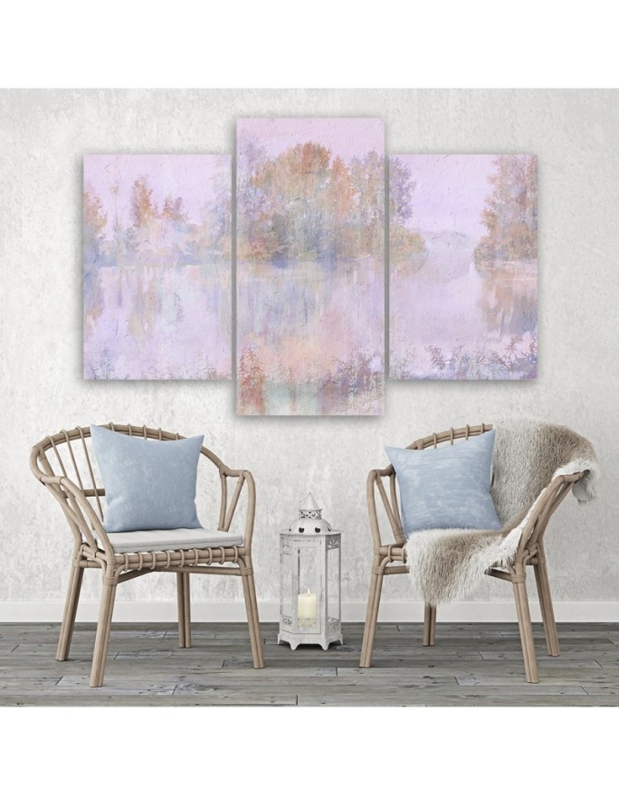 Modern paintings for wall - Lake view | FEEBY