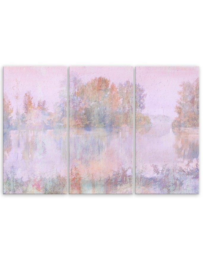 Modern wall art paintings - Lake view | FEEBY