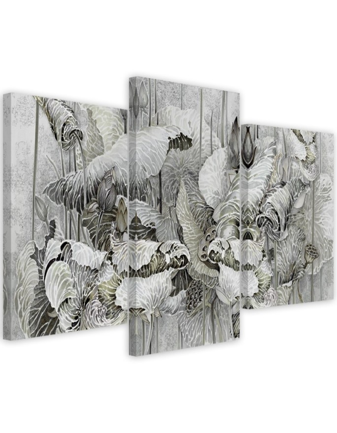 Flowers of the sacred lotus - Modern paintings for wall | FEEBY