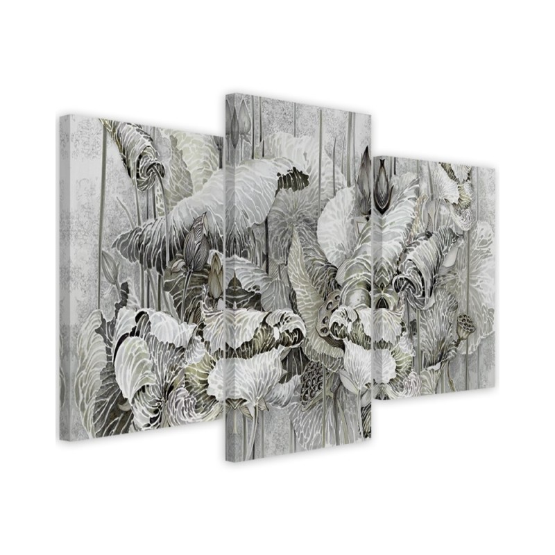 Flowers of the sacred lotus - Modern paintings for wall | FEEBY
