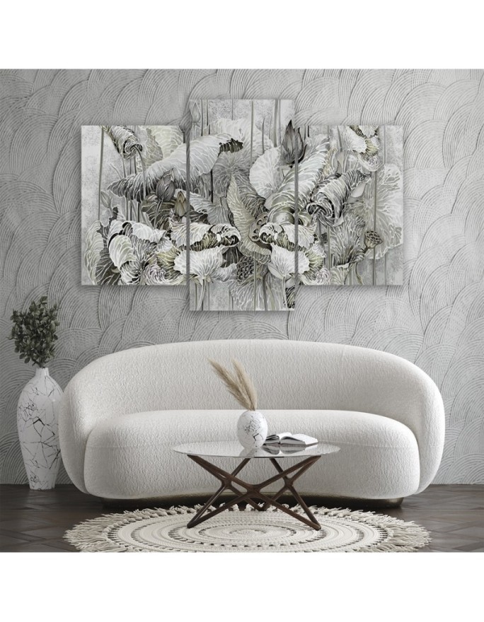 Flowers of the sacred lotus - Modern paintings for wall | FEEBY