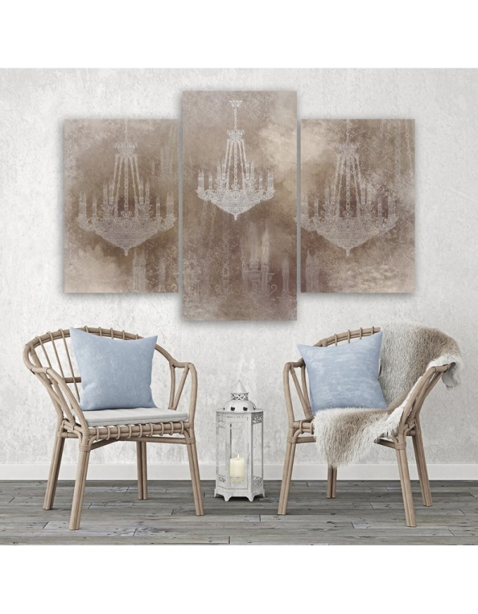 Chandeliers - Modern paintings for the living room | FEEBY