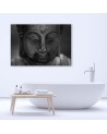 Abstract painting on canvas - Head of a thoughtful Buddha | FEEBY