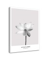Abstract painting on canvas - White lotus flower | FEEBY