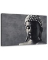 Canvas prints abstract on canvas - Buddha on grey background | FEEBY