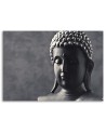 Canvas prints abstract on canvas - Buddha on grey background | FEEBY