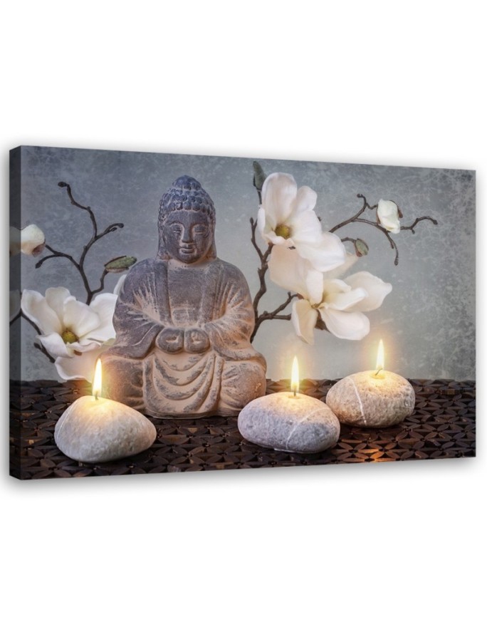 Canvas prints abstract on canvas - for living room Buddha zen spa | FEEBY
