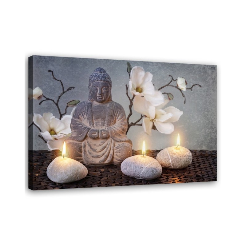 Canvas prints abstract on canvas - for living room Buddha zen spa | FEEBY